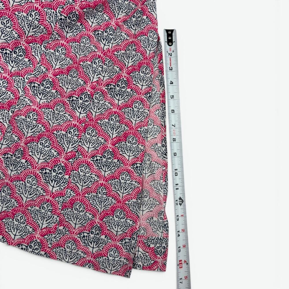 Roller Rabbit Maxi Dress Womens XS Jemina Anu Long Kurta Fuchsia Silk Blend NWT - Picture 11 of 13